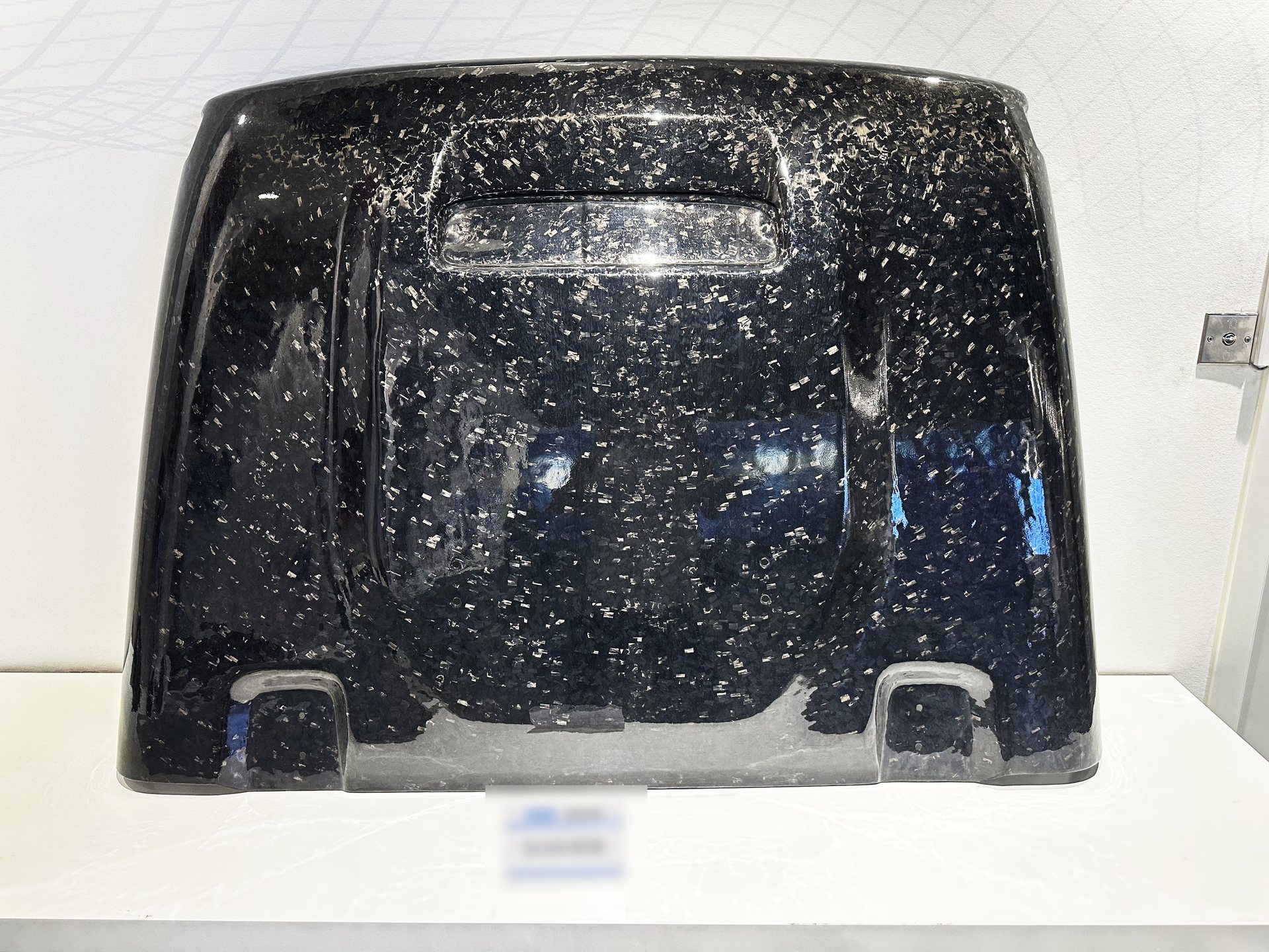 Forged-carbon hood panel